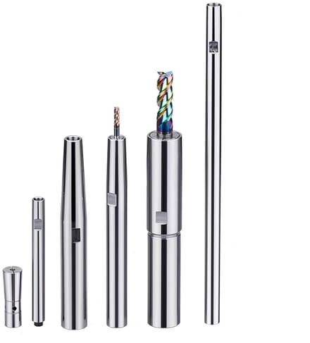 Trekfrees Verlengstaaf - CNC Freeshouder - Precisie Frezen - Hoge Hardheid - C12-DC04-150L - Zilver