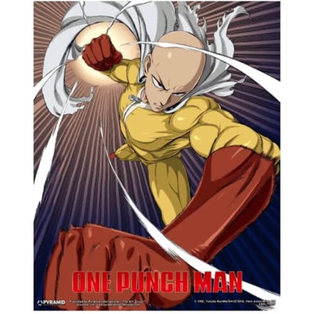 3D lenticulaire frame poster Pyramid One Punch Man - Saitama and Genos