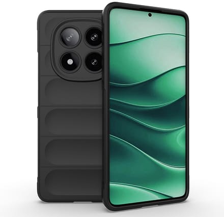 MobyDefend Hoesje - Geschikt voor Xiaomi Redmi Note 14 Pro 5G - TPU Gripcase - Zwart