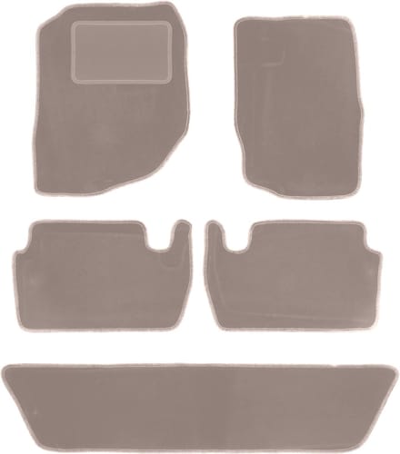 Beige velours vloermatten voor: Dodge Durango II SUV (2002-2010)