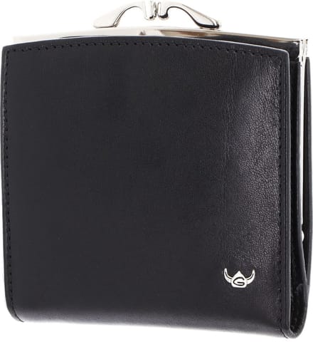 Golden Head Leren portemonnee Colorado RFID Protect Bügelbörse 2049 Schwarz zwart