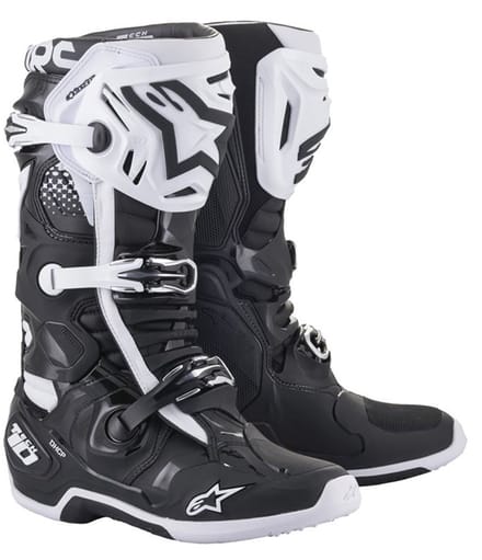 Alpinestars Tech 10 Crosslaarzen Zwart Wit - Laars