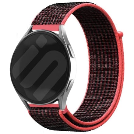 Huawei Watch GT 6 - 46mm nylon bandje (zwart/koraal)
