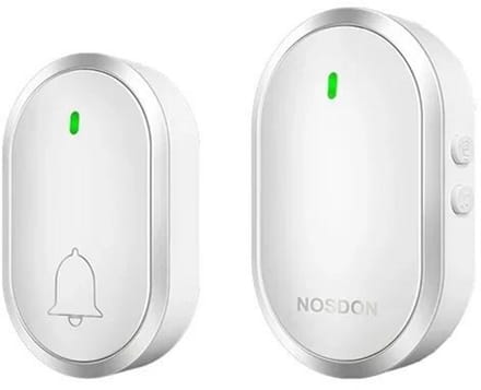 DrPhone DoorLink Draadloze Deurbel – IP44 Waterbestendig – 38 Beltonen – LED Indicator – Plug-in Ontvanger – Wit