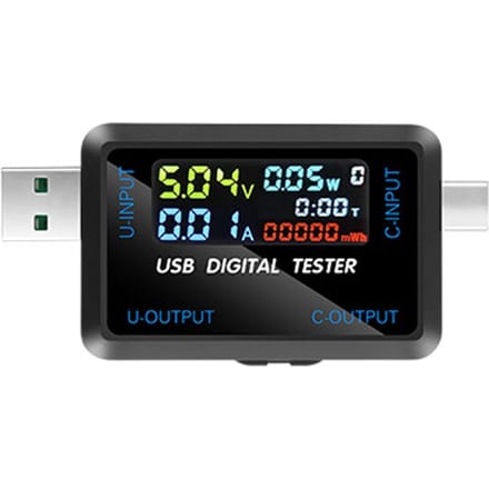 Multifunctionele USB-spanningsstroomtestmeter Digitale IPS-display Capaciteitstester Vermogenstester 6527-Q
