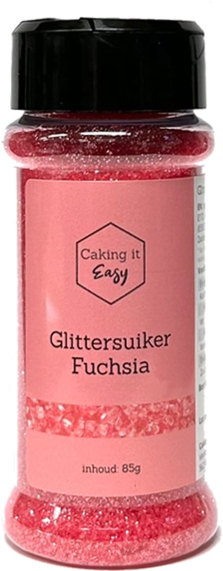 Caking it Easy® - Roze Glittersuiker - Eetbare Glitter Suiker 85 gr