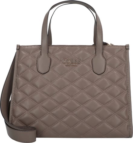 GUESS Handtas Schoudertas Tamsin 2 Compartment Tote Dark Taupe