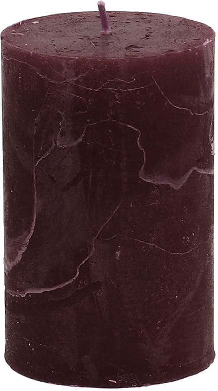 Effen kaarsen bordeaux 60x100mm 4st, 4 Stück