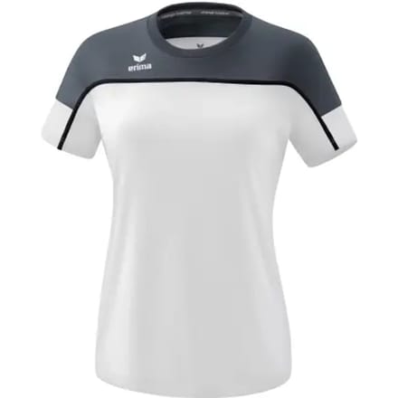 Erima Change T-Shirt Dames - Zwart / Slate Grey / Wit | Maat: 36