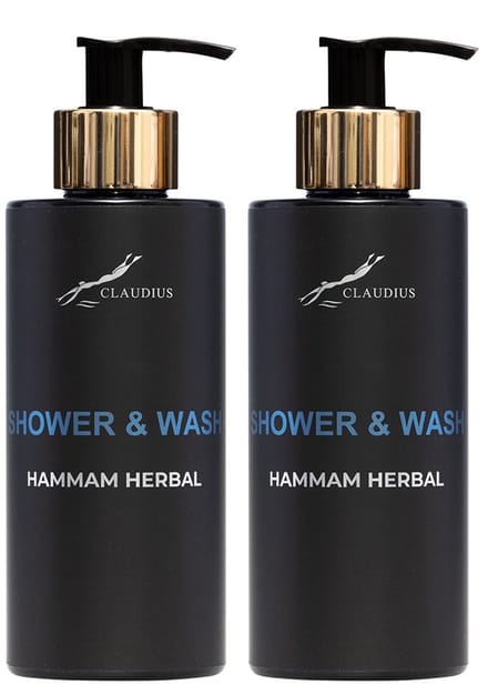 Shower & Wash Hammam Herbal 300 ml - gouden pomp - 2 stuks