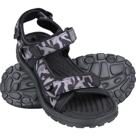 Mountain Warehouse Heren Crete Camo Sandalen (Donkergrijs)