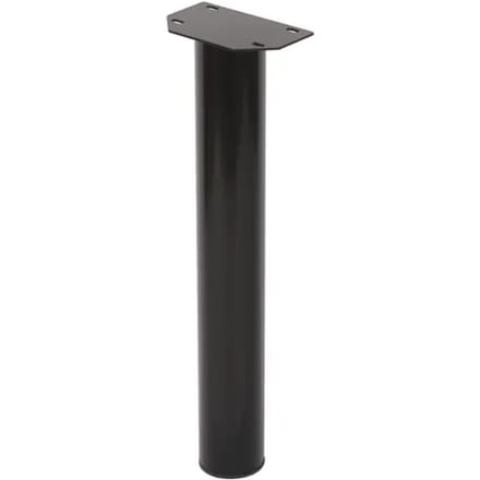 Duraline Meubelpoot Rond Staal 6x42cm Zwart