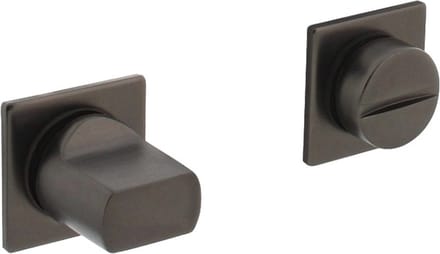 Intersteel WC-sluiting met minimalistische vierkante rozet antracietgrijs