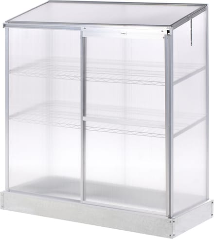 BELIANI LECCE - Balkonkas - Zilver - Polycarbonaat