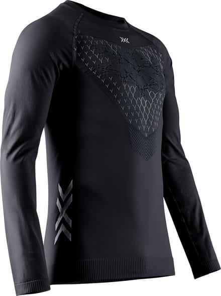 X-Bionic Twyce Run Shirt Lange Mouwen Heren - Zwart/Antraciet - Maat S