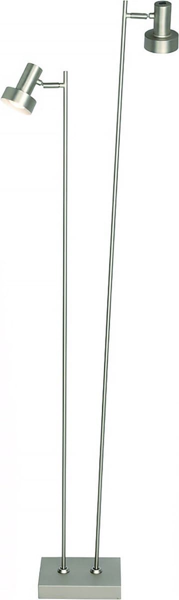 Freelight - Vloerlamp Lunata 2 lichts H 140 cm mat chroom
