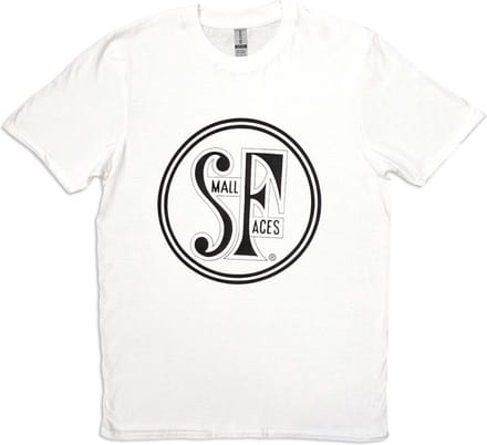 Small Faces - Logo Heren T-shirt - S - Wit