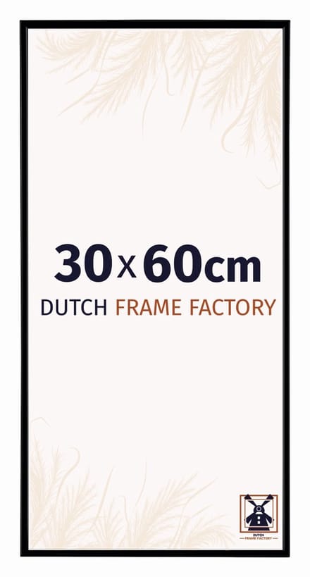 Fotolijst 30x60 cm - Kunststof - Zwart Mat - Easy