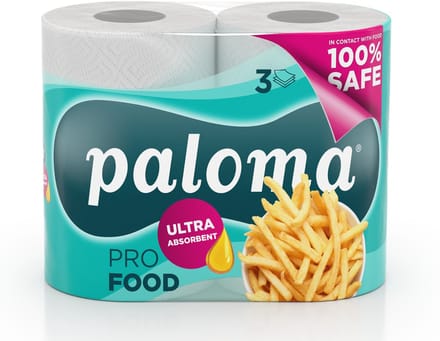 Paloma Pro Food Keukenrol 3-Laags 2x100 Vel