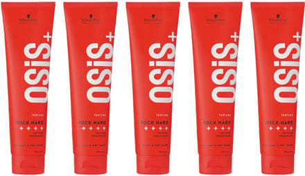 5 x Schwarzkopf OSiS+ Rock-Hard Instant Hold Glue 150ml