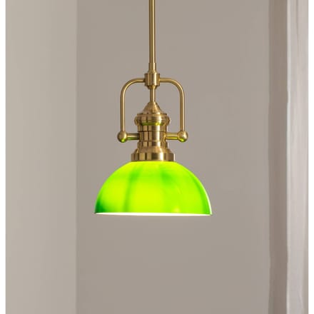Jupiter Hanglamp Platino, goud/groen, glas, 1-lamp, E27
