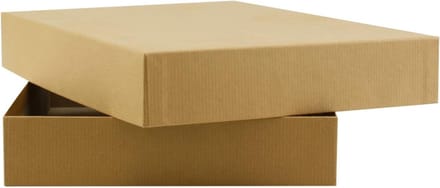 Geschenkdozen met deksel - Opbergdozen Kraftpapier - Decoratief Orde Scheppen - Stevig Grijs Karton
