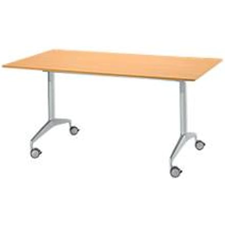 Vergadertafel, 1600 x 800 mm, inklapbaar, beuken