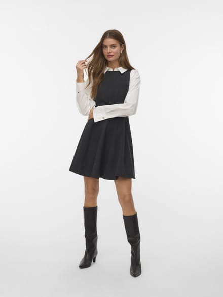 VERO MODA - VMBESTIE SL PEPLUM DRESS - Dames - Mini jurken