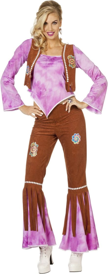 Hippy Flower Power Paars