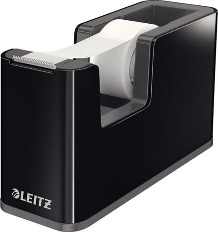 Leitz Dual Black plakbandafroller zwart 4 stuks