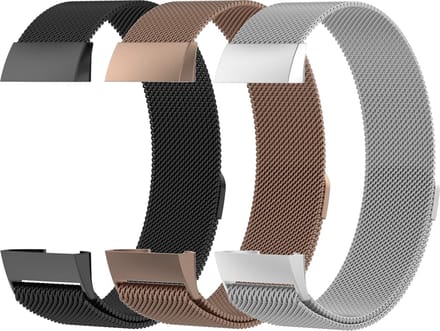 Fit Evolve Milanese bandjes - Fitbit Charge 3 - Fitbit Charge 4 3-pack - SMALL
