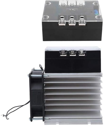 Motor Soft Start Module - Motor Starter Board - Motor Beschermen - Verstelbare Starttijd - 1-20 KW - Zwart