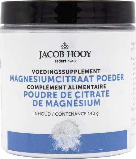 Jacob Hooy Magnesiumcitraat poeder 140 Gram