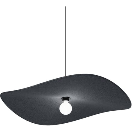 Wever & Ducré Lighting WEVER & DUCRÉ hanglamp Wave Soft 3.0 vilt antraciet 100 cm