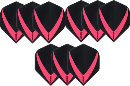 Darts Set 3 sets (9 stuks) Super Sterke - Rood - Vista-X - flights - darts flights