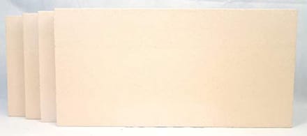 Vuurvaste plaat 50 x 20 x 3 cm - 4 stuks voor open haard