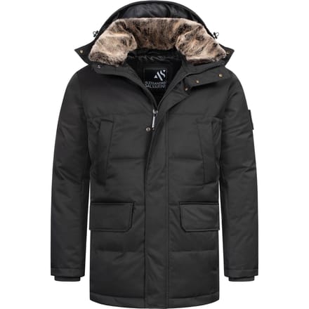 Alessandro Salvarini Heren Winterjas AS-456 – Stijlvol, Waterafstotend Met Afneembare Capuchon