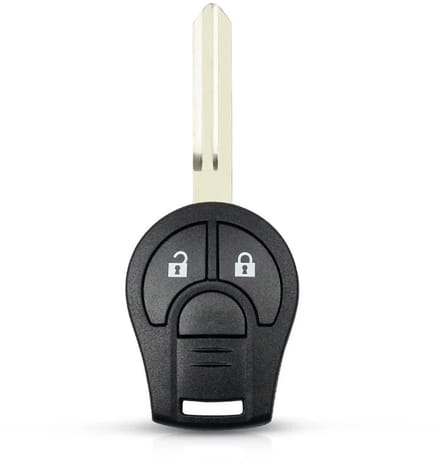 XEOD Autosleutelbehuizing - sleutelbehuizing auto - sleutel - Autosleutel / Geschikt voor: Nissan 2 knops
