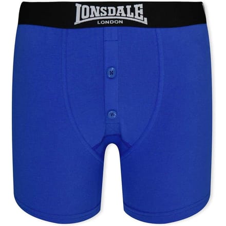 Lonsdale Boxershorts voor jongens (Set van 2) (Blauw/Zwart)