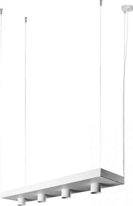 Nowodvorski - Hanglamp Plant 4 lichts L 80 cm B 24 cm wit