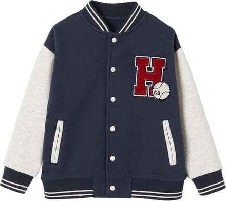 Vertbaudet Teddy-sweatshirt in fleece voor jongens met lusbadge.