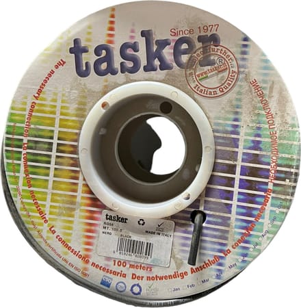 Tasker TASR-RG58CU Coaxkabel Op Haspel Rg58 5.0 Mm 100 M Zwart