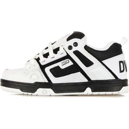 Comanche Wit/zwart/wit leren heren skateschoenen
