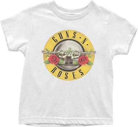Guns N' Roses - Classic Logo Kinder T-shirt - Kids tm 2 jaar - Wit