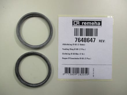 Remeha Afdichting afdekkap 60mm (2x), 7648647