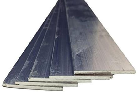 Aluminium Profiel - Plat Metaal - Constructie Ondersteuning - Hoge Kwaliteit Legering - 2000mm Lengte - Zilver