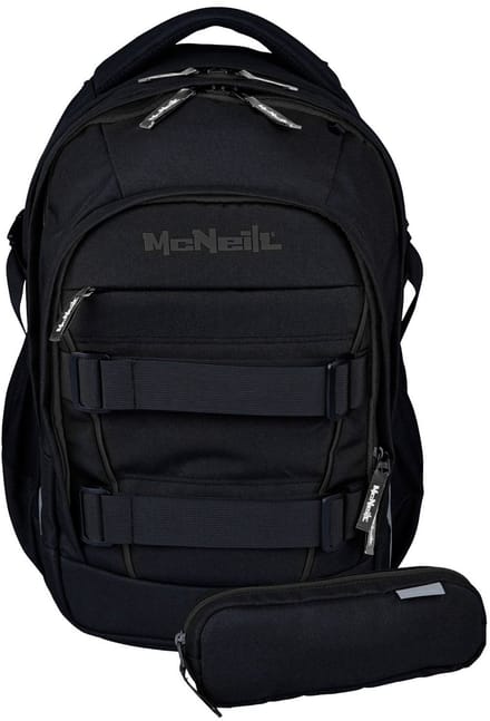 McNeill schoolrugzak LUCA 2:0 School Backpack Solid Black zwart