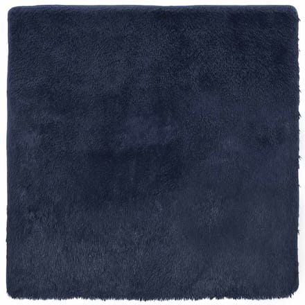 vidaXL - Hoogpolig - vloerkleed - NAVARRA - 120x120 - cm - polyester - marineblauw