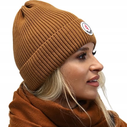 Alur - Serie Czapka - Karmel - Optimaal Warm - Beanie Fason