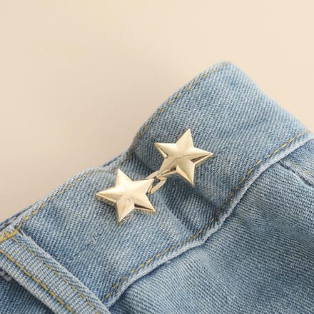1 Paire de Gaines Taille Sans Coutures Amovibles Pour Jeans, Ajusteurs de Serrage de Pantalons, Sans Couture or